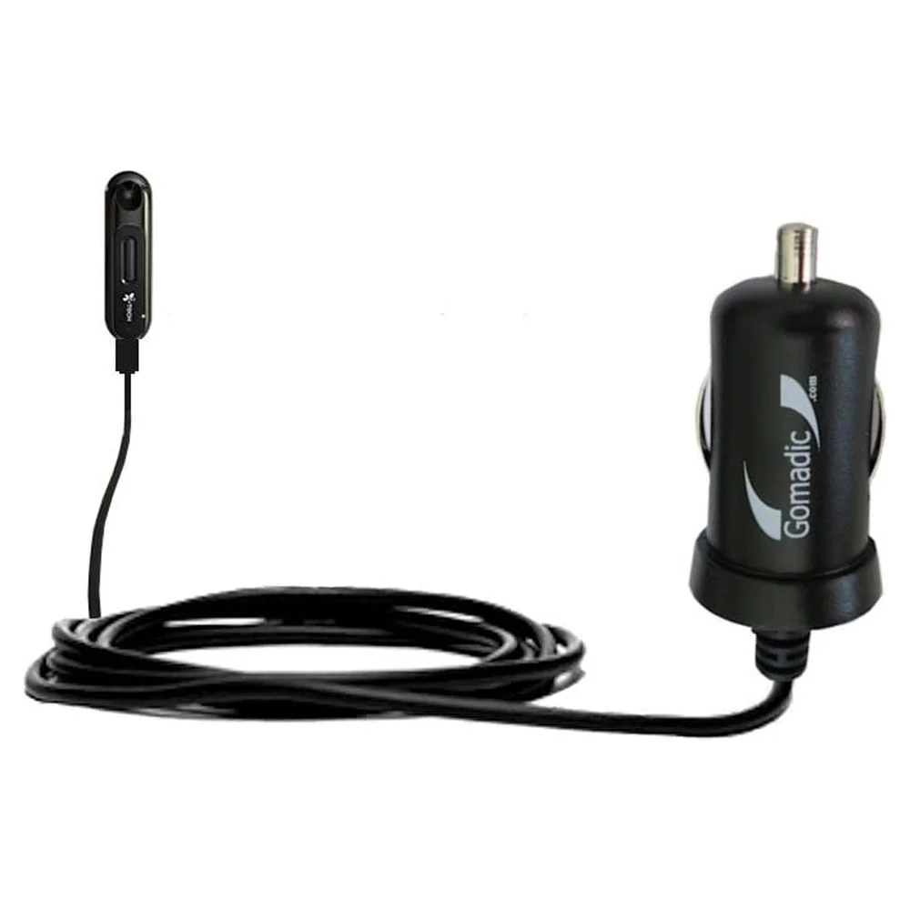 Gomadic Intelligent Compact Car / Auto DC Charger suitable for the I Tech Naro 601 - 2A / 10W power at half the size. Uses Gomadic TipExchange Technol