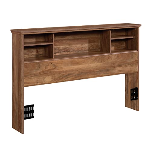 Sauder River Ranch Full/Queen Bookcase Headboard, in Grand Walnut Finish