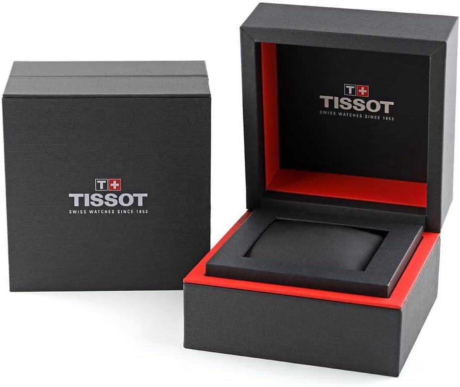 Tissot Mens PRS 516 Powermatic 80 316L Stainless Steel case with Black PVD Coating Automatic Watch, Black, Leather, 20 (T1314303605200)