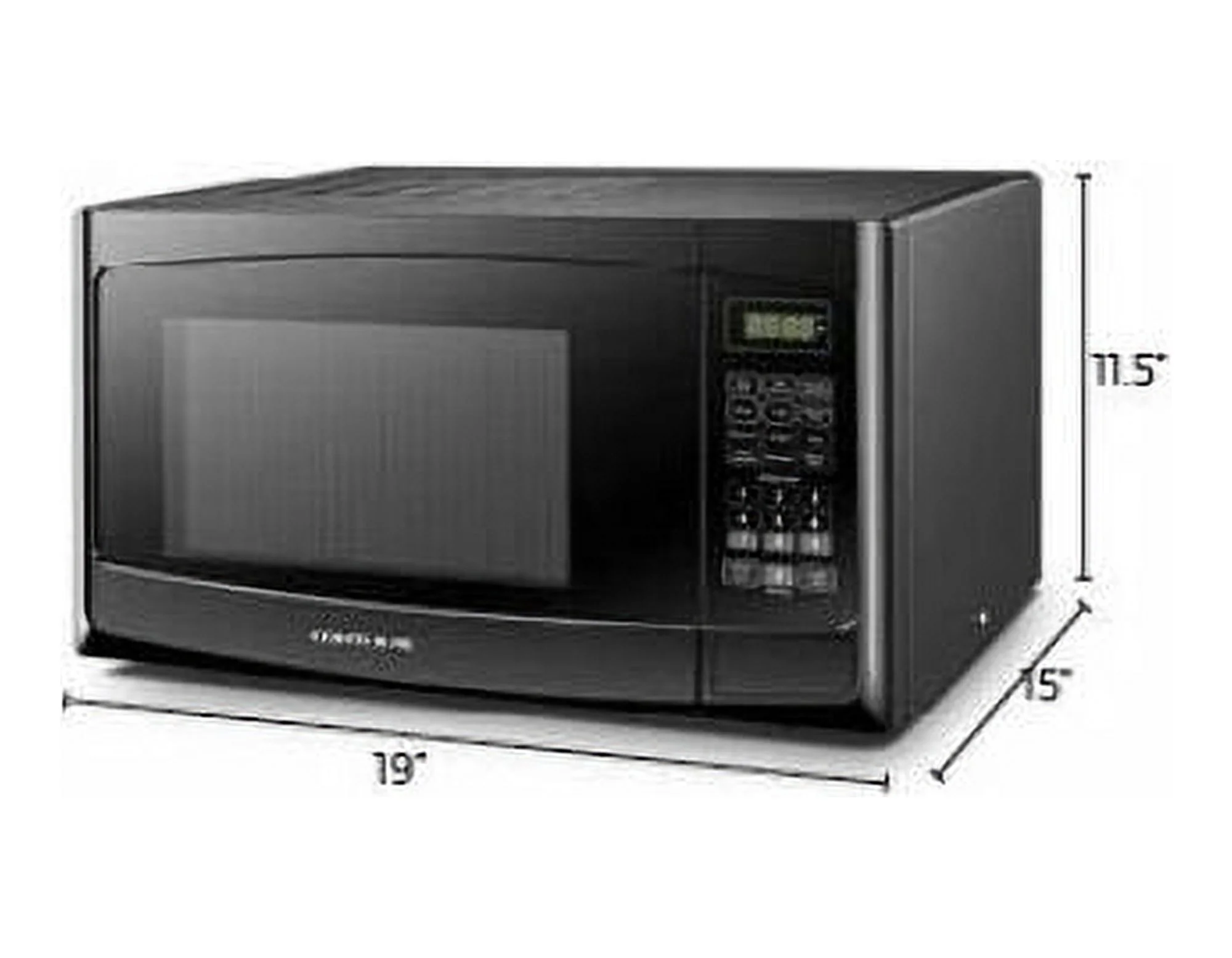 Built-In Microwave Oven - W/Trim Kit - Black - 0.9 Cuft. - Rv-980B