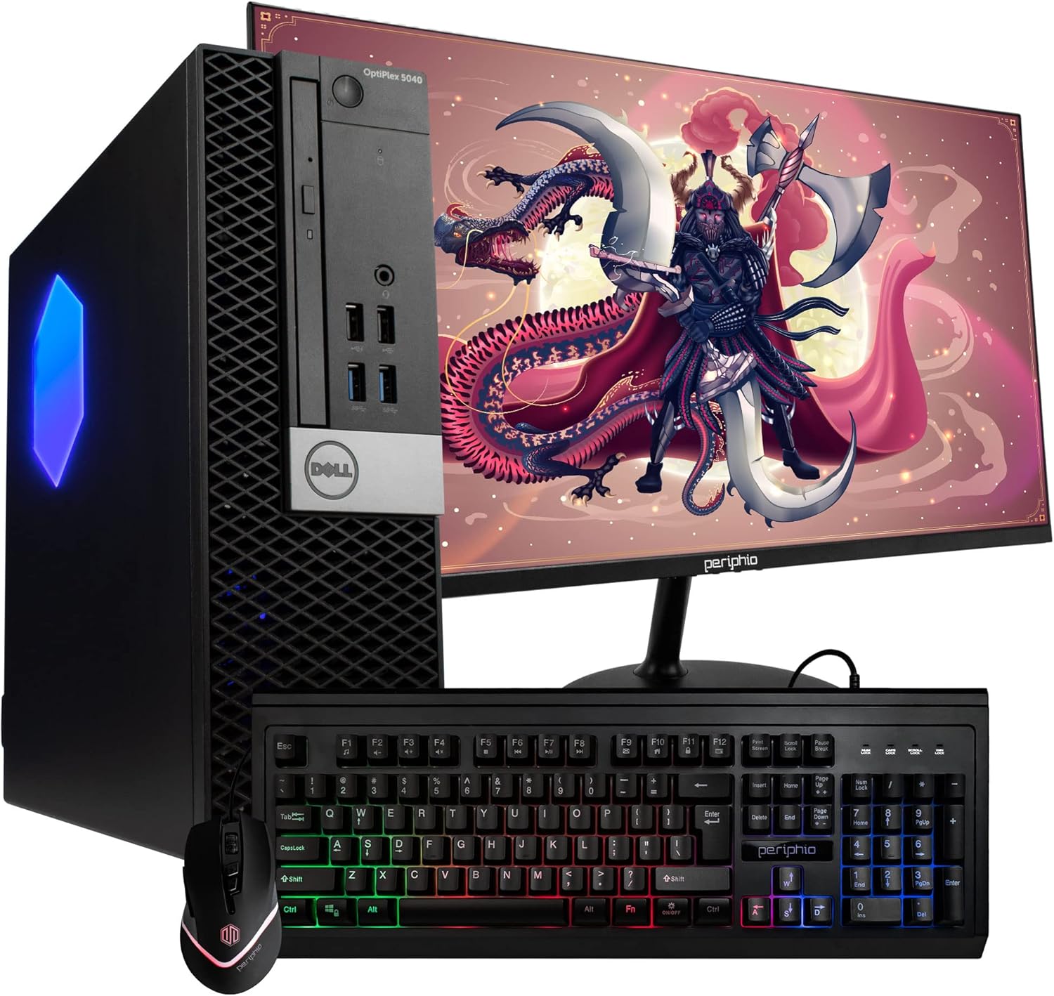 Dell Optiplex 7040 (RGB) Desktop Computer | Quad Core Intel i5 (3.2) | 16GB DDR3 RAM | 250GB SSD Solid State | Windows 10 Professional | New 22in LCD Monitor | Home or Office PC (Renewed)