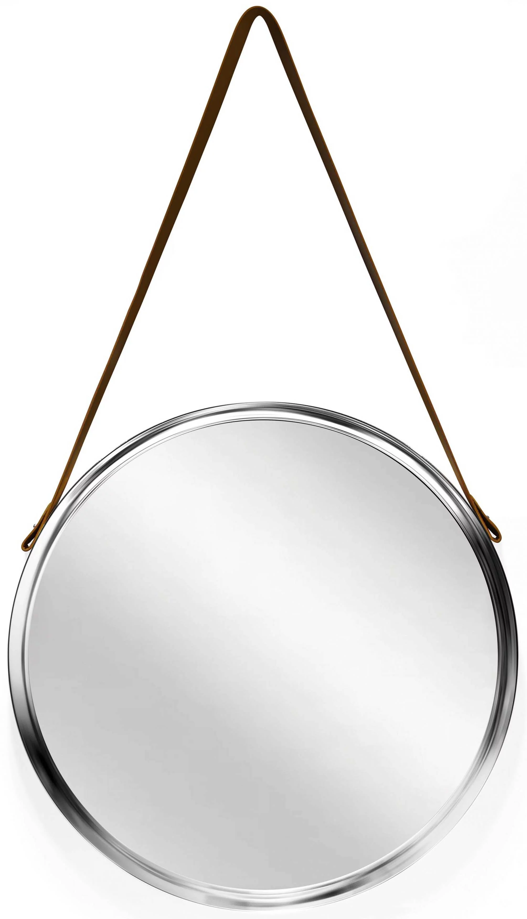 Infinity Instruments Decorative Silver Round Wall Mirror