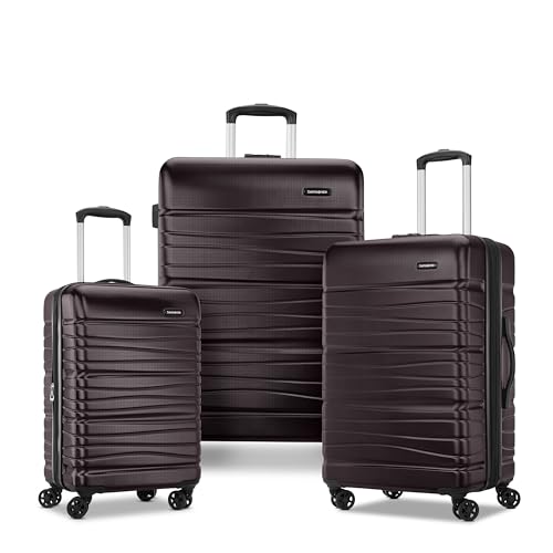 Samsonite Evolve SE Hardside Expandable Luggage with Double Spinner Wheels, Bass Black, Carry-on