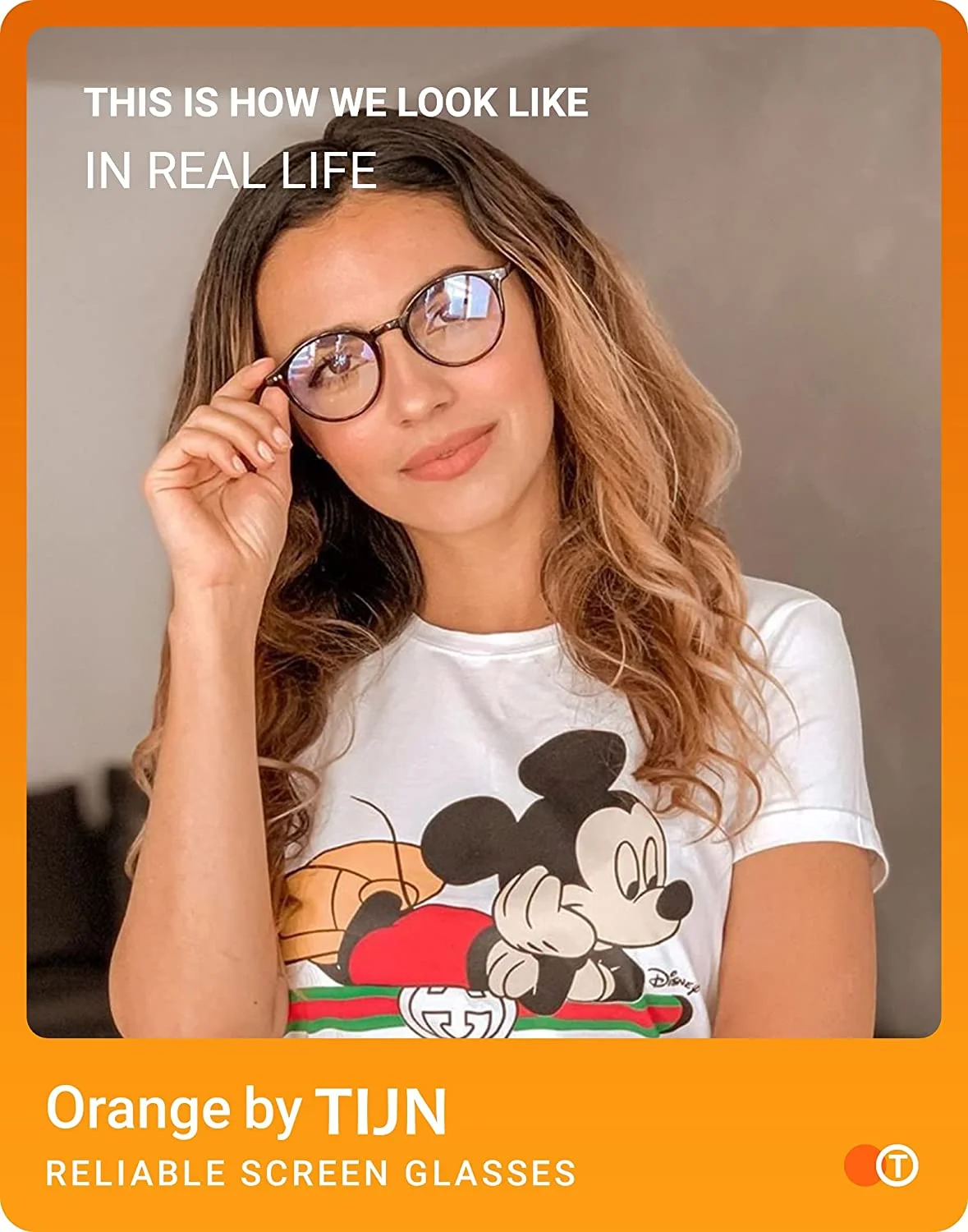 TIJN Blue Light Blocking Glasses Men Women Vintage Thick Round Rim Frame Eyeglasses