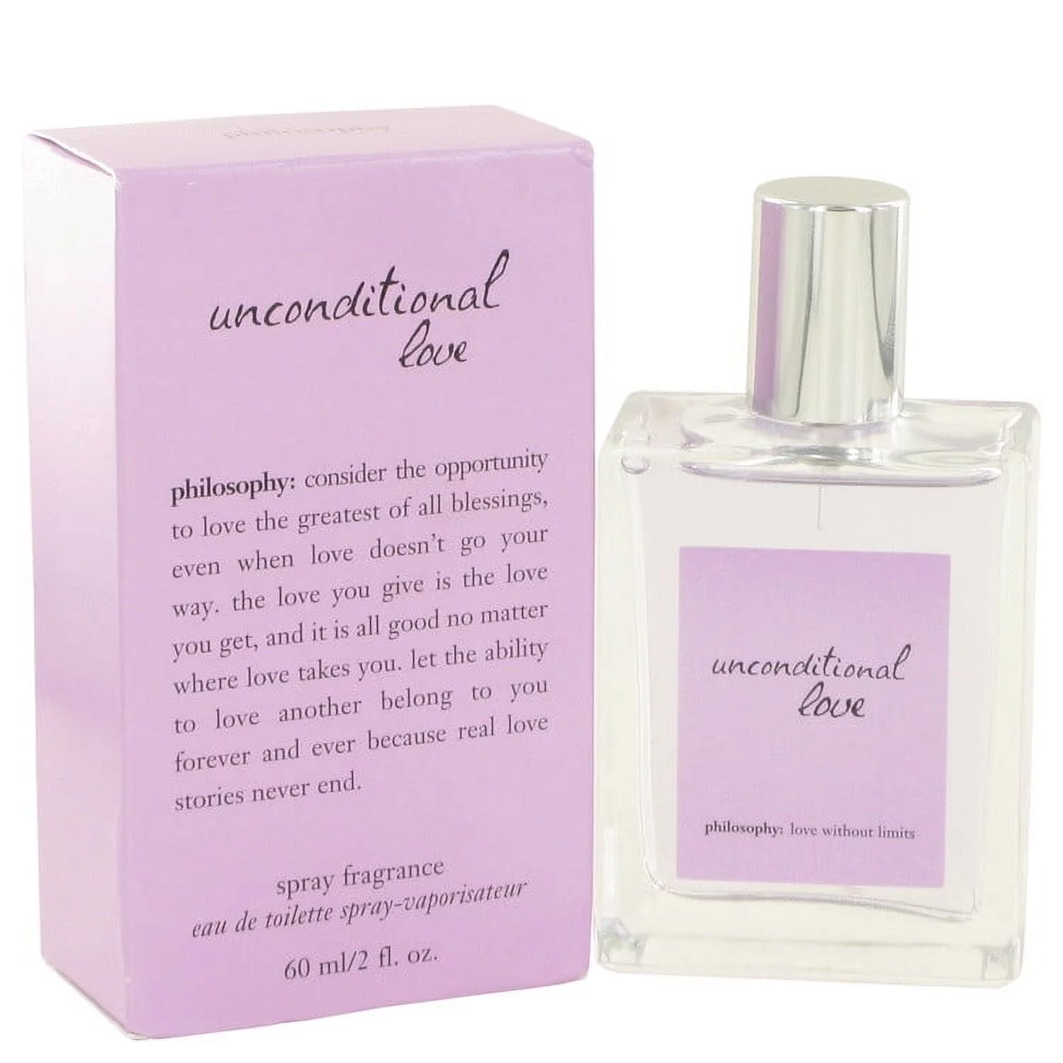 Unconditional Love by Philosophy Eau De Toilette Spray 2 oz for Female