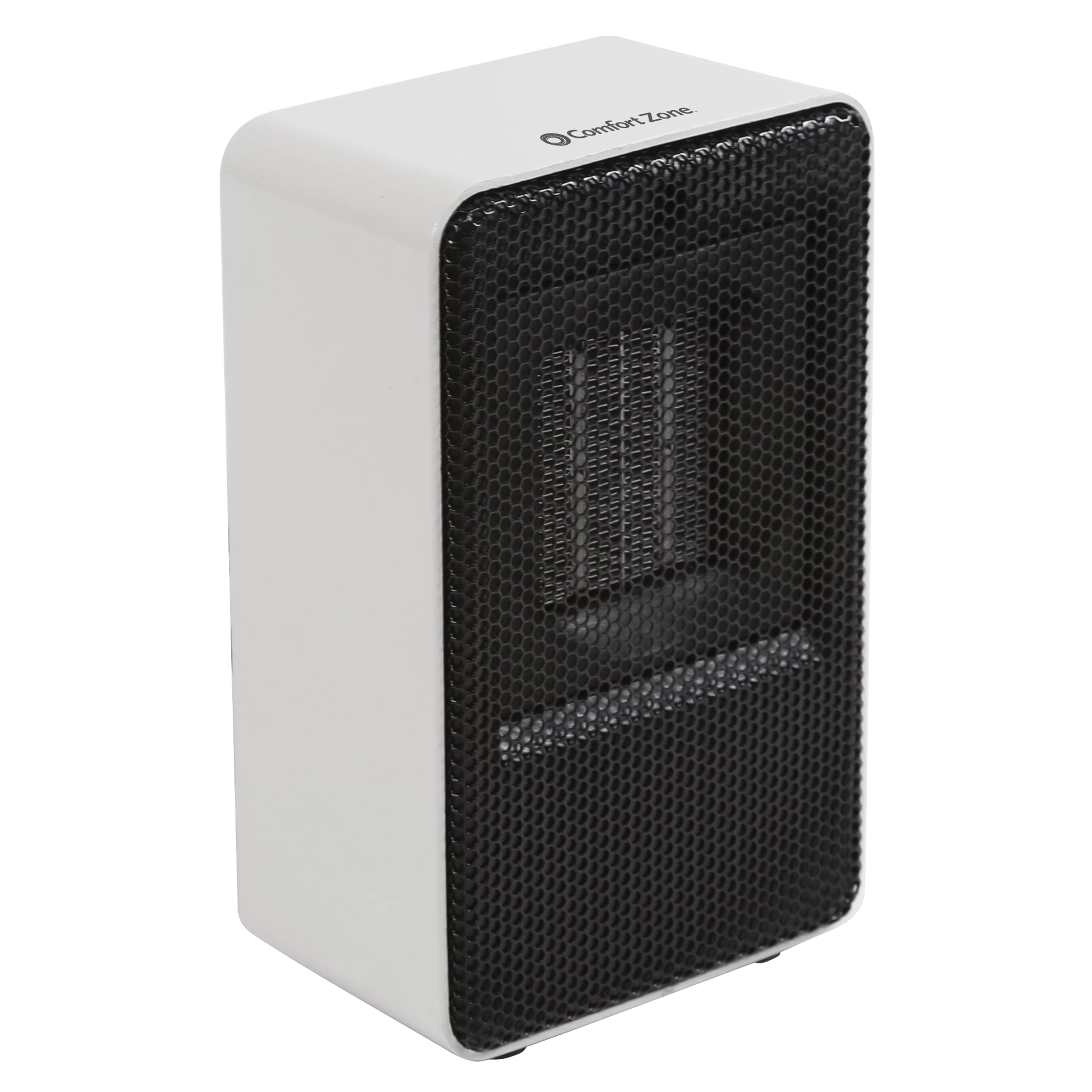 Comfort Zone 250-Watt Personal Ceramic Fan-Forced Desktop Heater, White