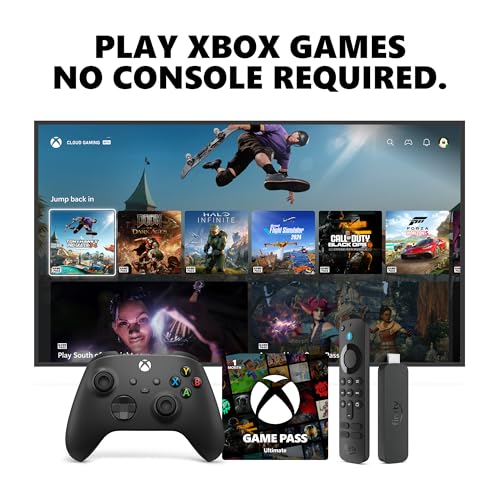 Xbox Wireless Gaming Controller (2025) – Carbon Black – Play on Xbox, Windows, Android, iOS, FireTV Sticks, Smart TVs, VR Headsets