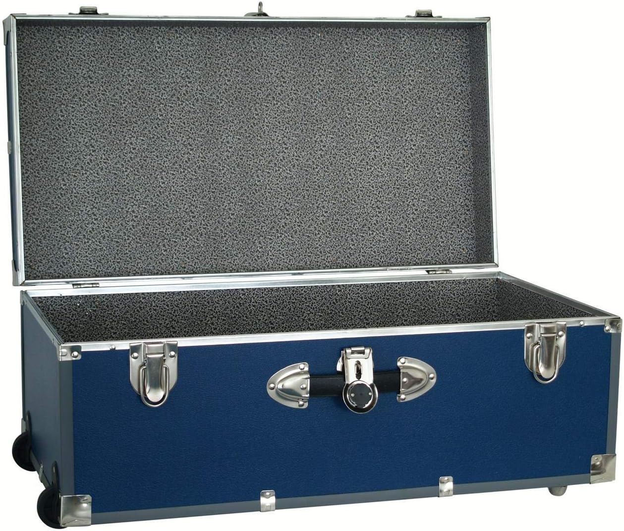 Seward Trunk 30-inch Footlocker Trunk with Wheels Blue