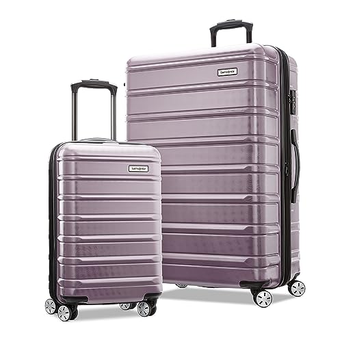 Samsonite Omni 2 Hardside Expandable Luggage with Spinner Wheels, 2-Piece Set (19/24), Lagoon Blue