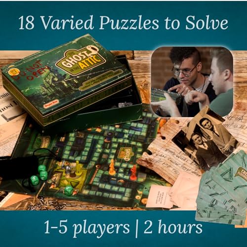 The Mystery Agency - The Ghost in The Attic - Award-Winning Haunted Escape-Room Board Game - 1-6 Players - Age 12+