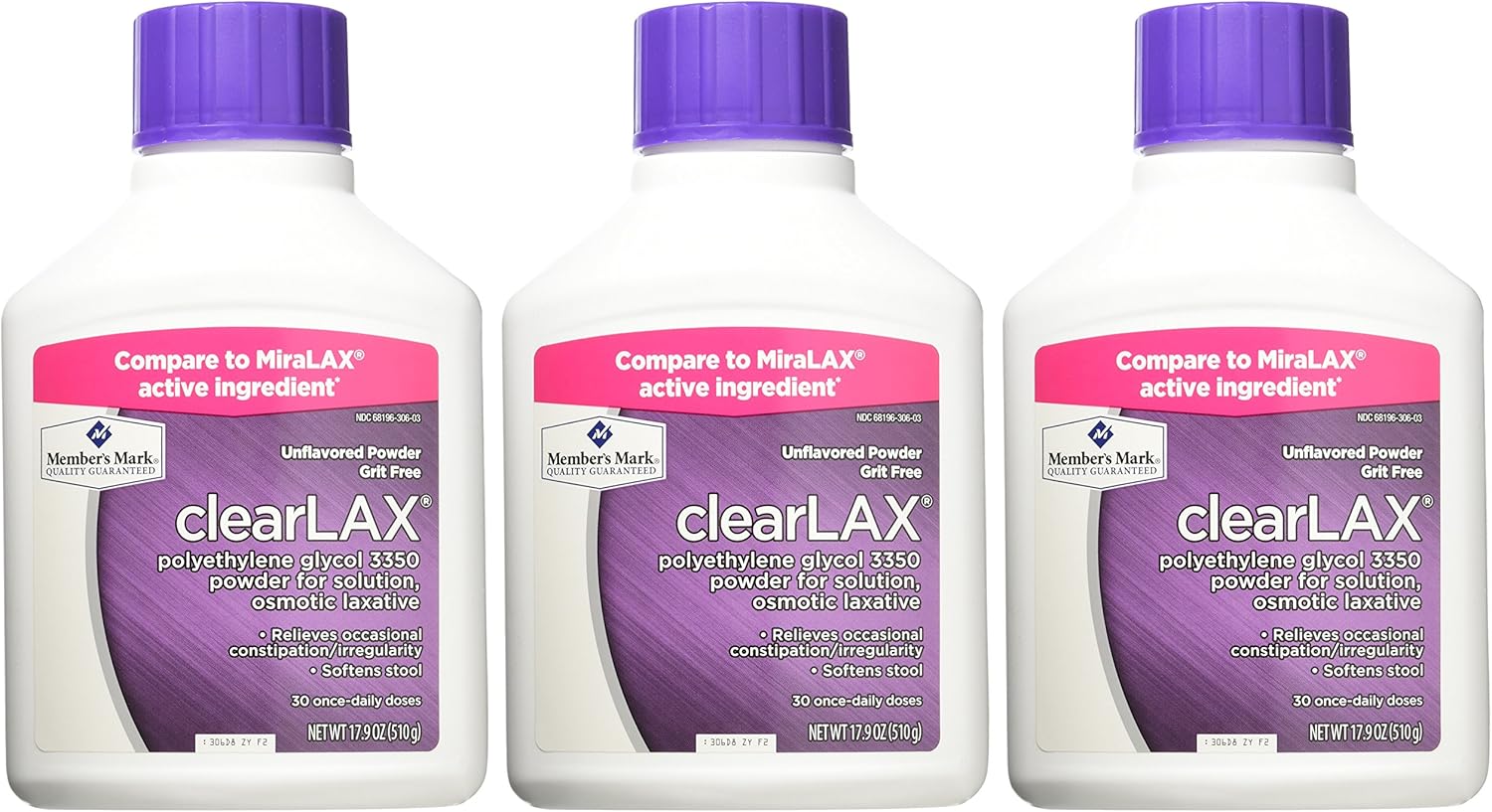 Member's Mark ClearLAX (17.9 Ounce, 3 Pack)