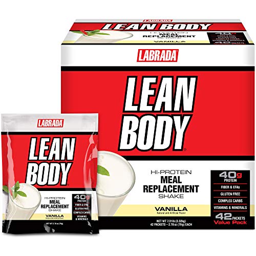 LABRADA Nutrition – Lean Body High Protein Meal Replacement Shake, Whey Protein Powder for Weight Loss and Muscle Growth, Chocolate Peanut Butter, 2.47LB Tub Packaging May Vary