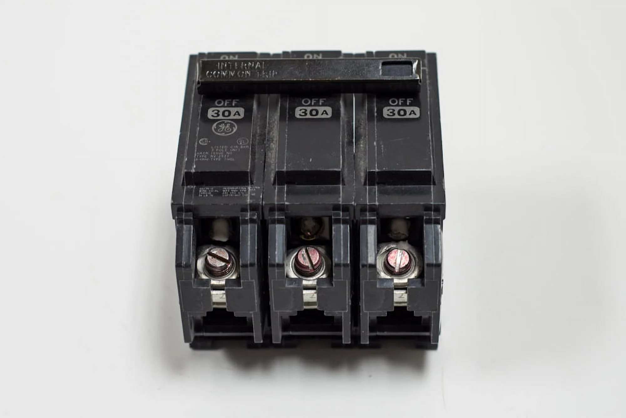 Ge Circuit Breaker,25A,Plug In,120/240V,3P  THQL32025