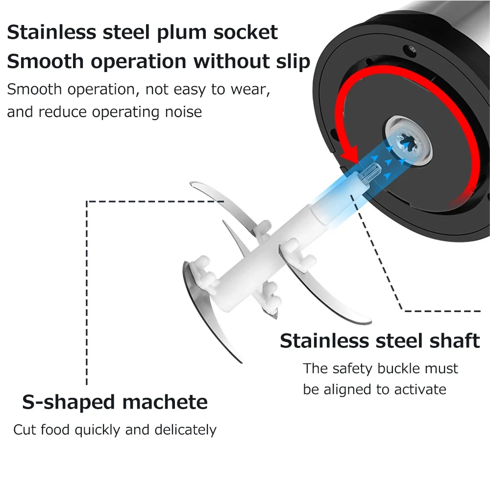 Electric Meat Grinder 3L Stainless Steel Capacity Powerful 250W Kitchen Cooker Blender Upgrade Your Cooking Skills