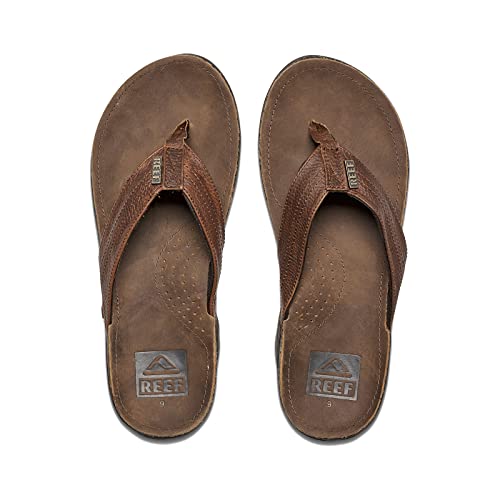 REEF J-Bay III Men's Full Grain Leather Flip Flop