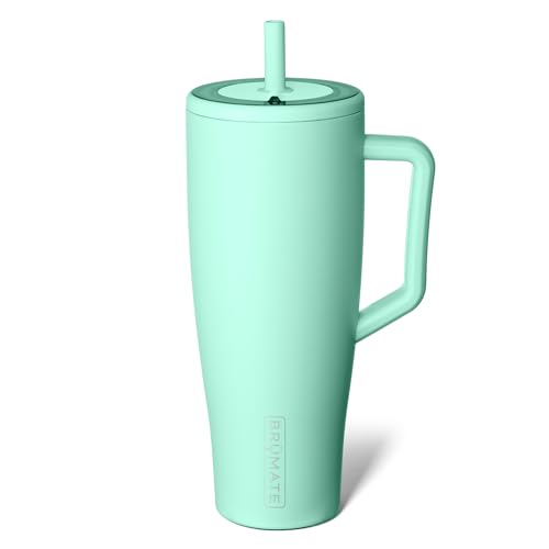 BrüMate Era 40 oz Tumbler with Handle and Straw | 100% Leakproof Insulated Tumbler with Lid and Straw | Made of Stainless Steel | Cup Holder Friendly Base | 40oz (Nightfall Blue)