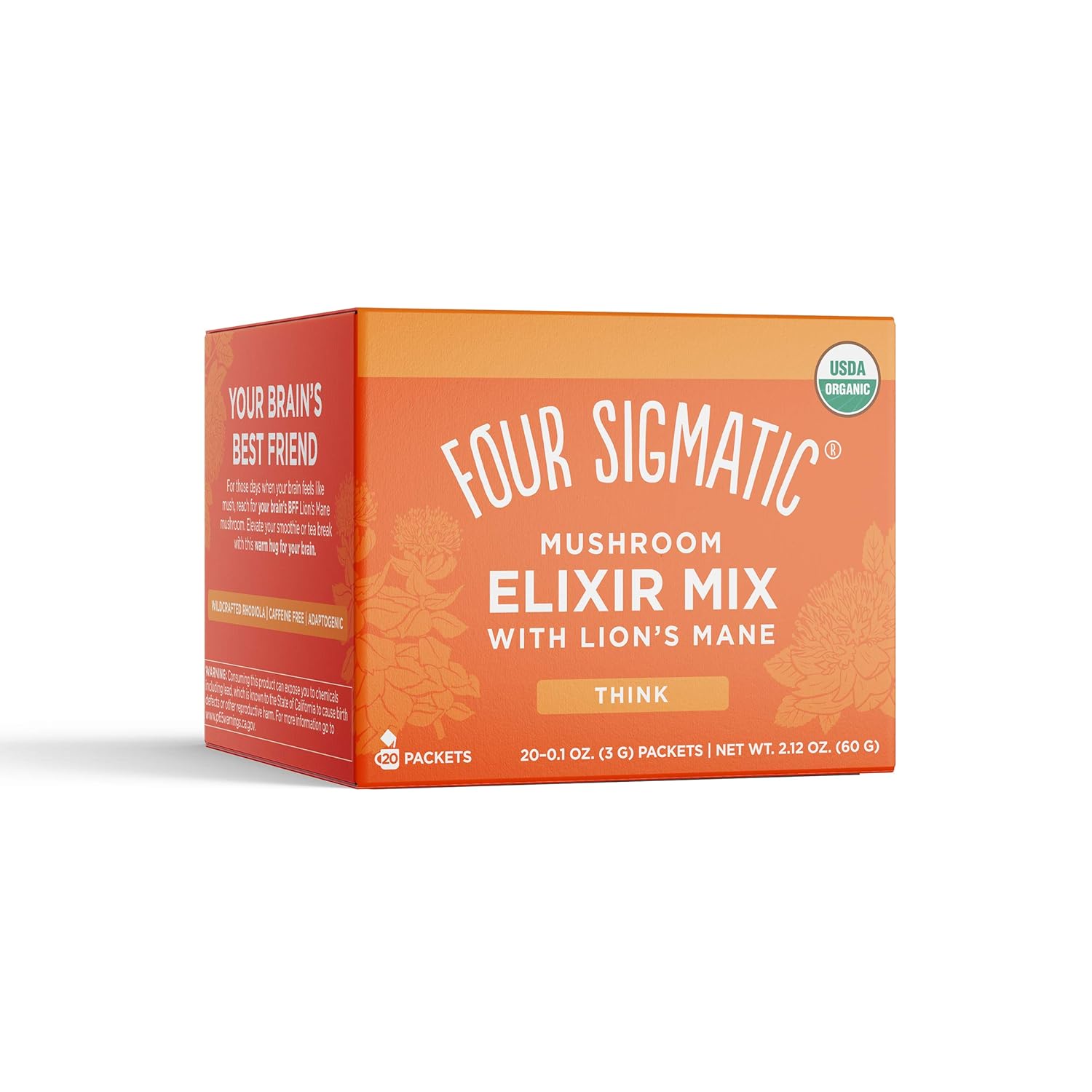 Four Sigmatic Lion's Mane Mushroom Coffee Alternative with Organic Mushroom Ground Coffee | Focus, Memory & Immune Support