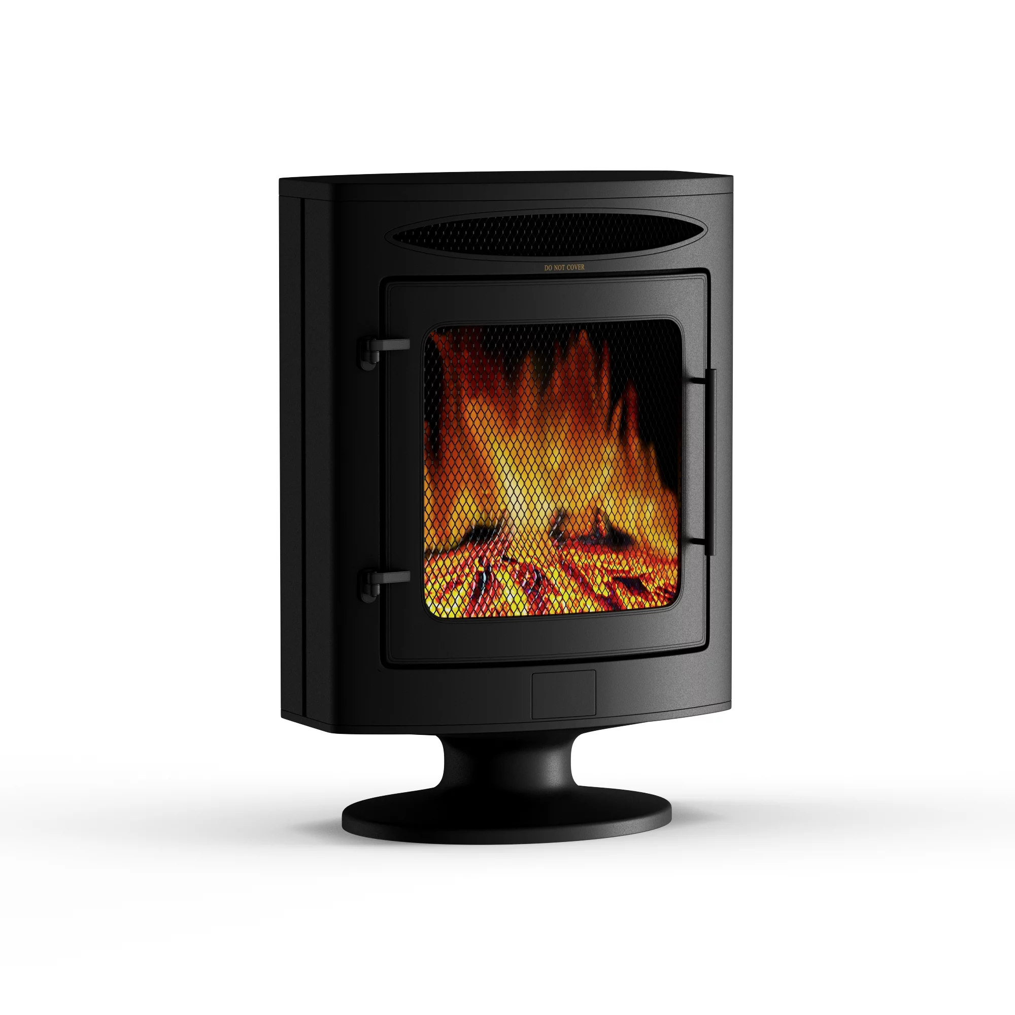 Cambridge 1500W Freestanding Electric Fireplace Heater in Black with Log Display