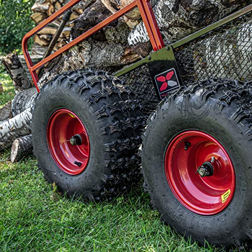 YUTRAX® HC1750 Trailer, Heavy-Duty Trailer, 1750 lb. Load Capacity, Heavy-Duty Steel Construction, Haul 28 Cub Feet, Minimal Assembly, Large Flotation Tires