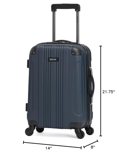 Kenneth Cole REACTION Out of Bounds Lightweight Hardshell 4-Wheel Spinner Luggage, Cobalt Blue, 20-Inch Carry On