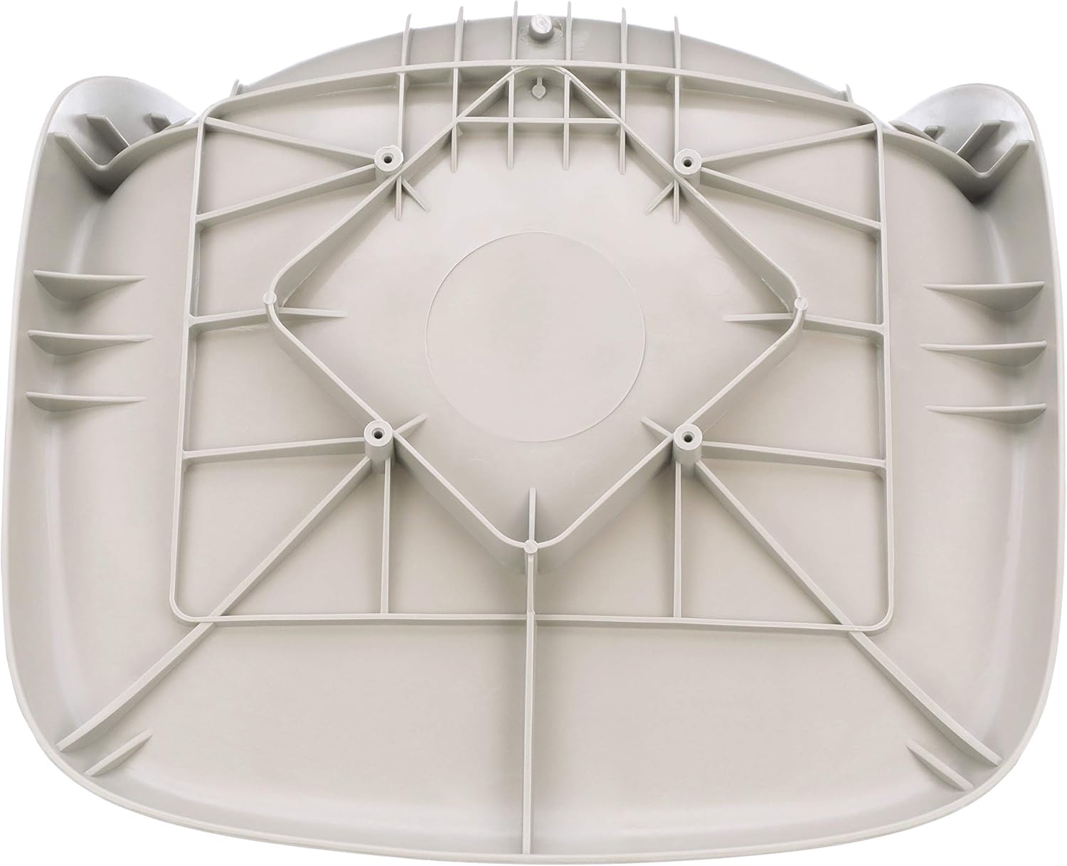 Attwood 98390GY Molded Bucket Seat, 1-Piece Molded Plastic, with Mounting Screws, Gray, 18 Inches W x 21 Inches D x 16 Inches H