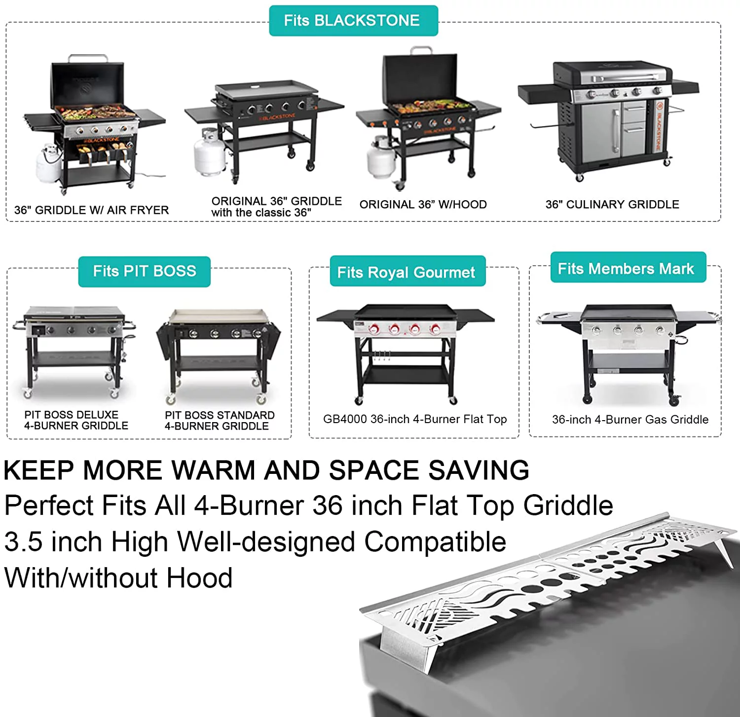 Grisun Warming Rack for Blackstone 36