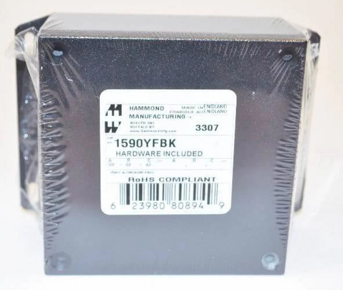 New Hammond Allied Electronics 1590YFBK Wall Mount Enclosure
