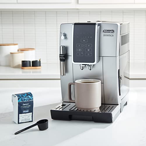 De'Longhi America Dinamica Fully Automatic Coffee and Espresso Machine with Premium Adjustable Frother, Stainless Steel, ECAM35025SB