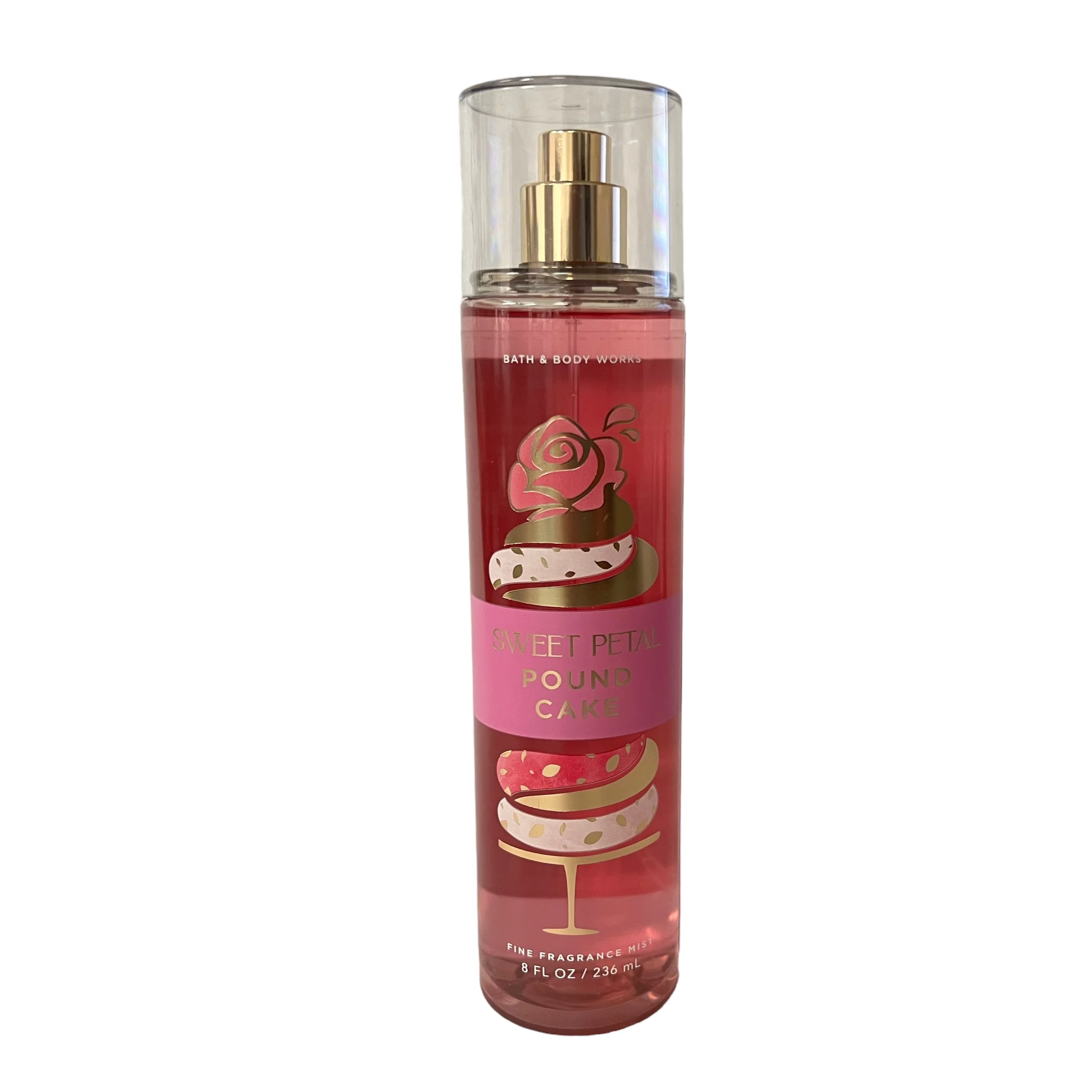 Bath and Body Works Sweet Petal Pound Cake Fragrance Mist Set 8 fl oz