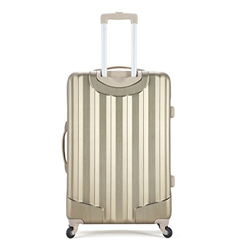 Rockland Melbourne Hardside Expandable Luggage with Spinner Wheels, 2TONENAVY, 2 Piece (20/28)
