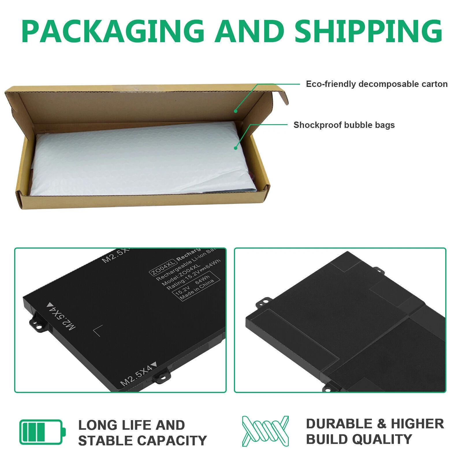 ZO04XL Laptop Battery fr HP ZBook Studio G3 G4 808396-421 808450-001 HSTNN-CS8C