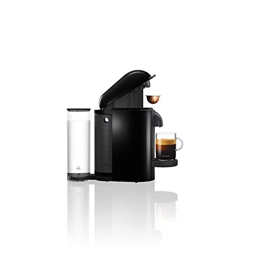Nespresso Vertuo Plus Coffee and Espresso Maker by Breville, Ink Black with Aeroccino Milk Frother