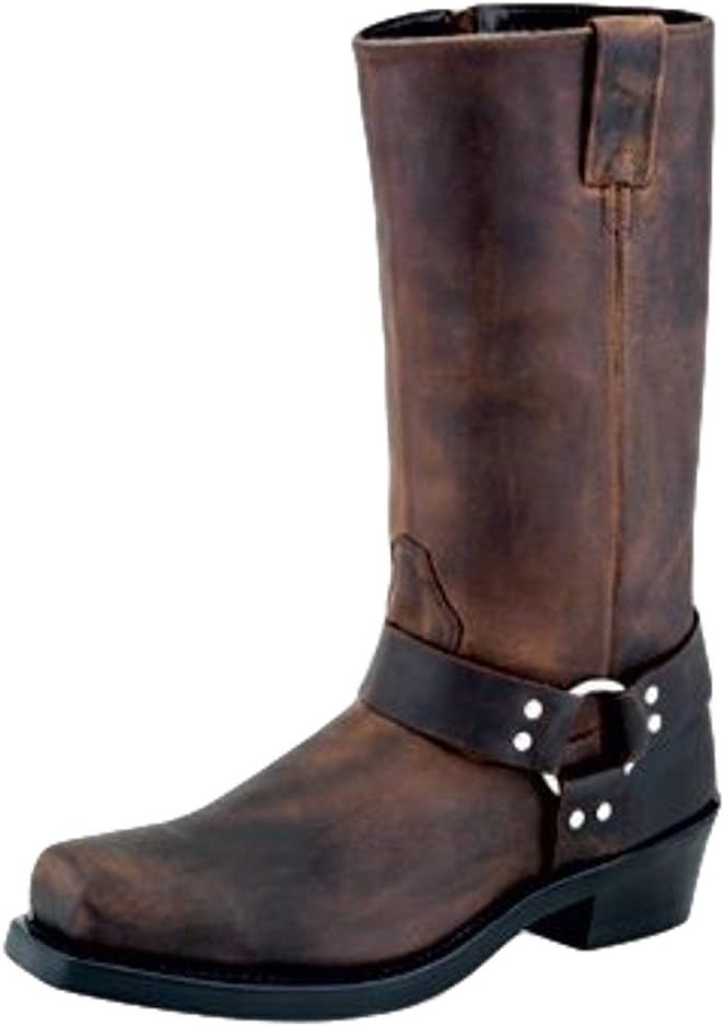 Old West Boots Harness Boot Brown Distressed 11 D (M)