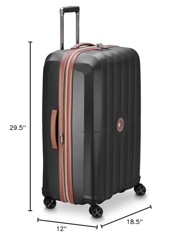 DELSEY PARIS Carrousel Hardside Expandable Luggage with Spinner Wheels, Navy, Carry-on 21 Inch