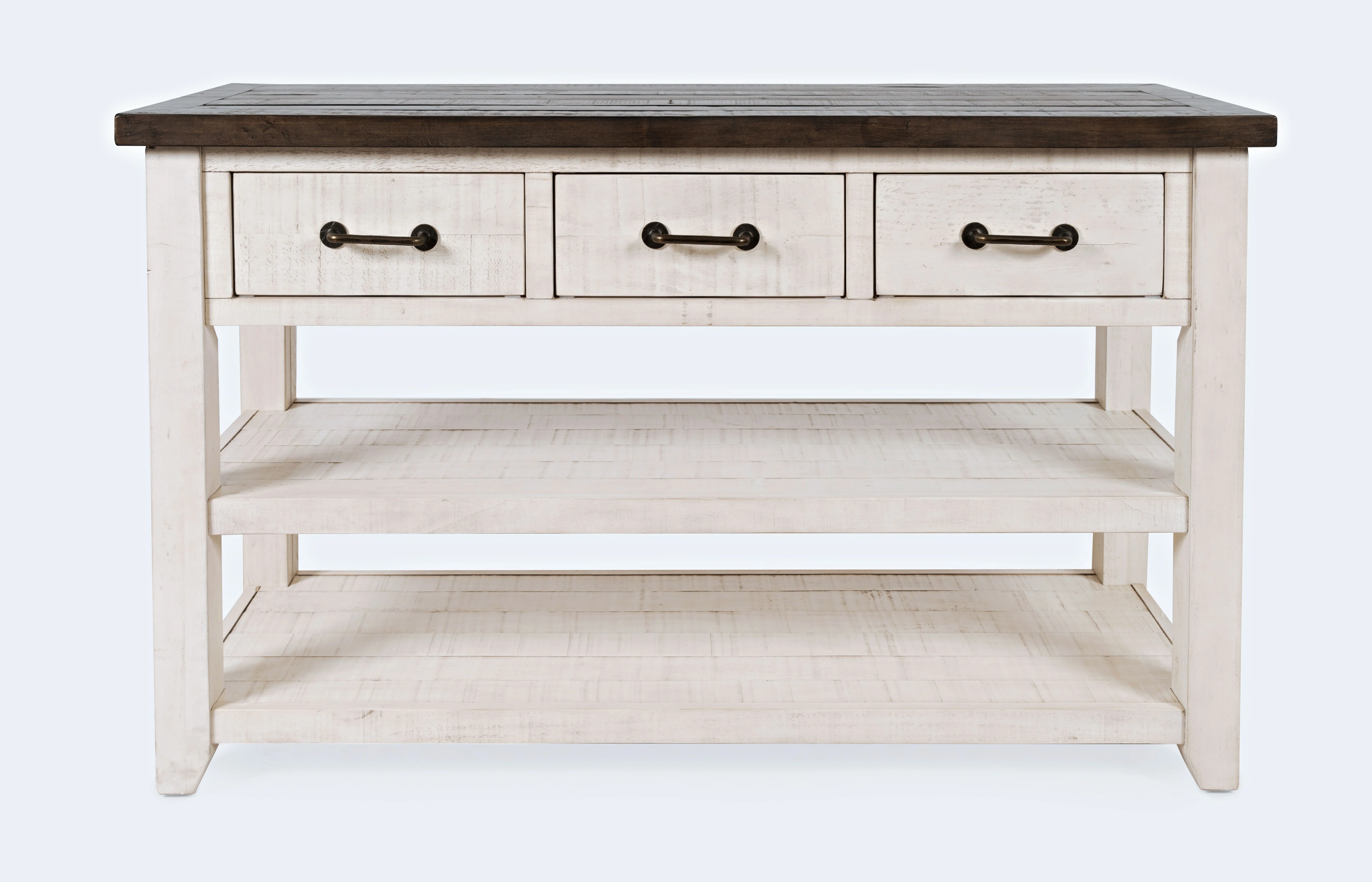 Jofran Madison County Rustic Reclaimed Pine Farmhouse Harris 50