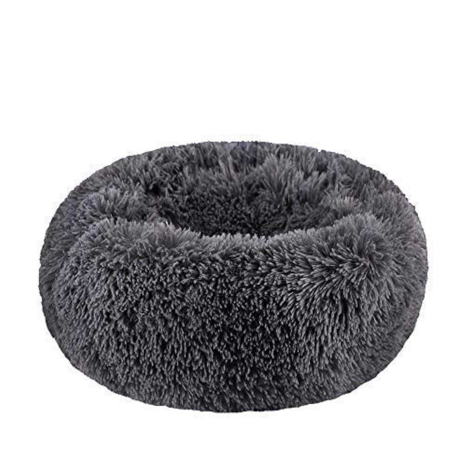 BODISEINT Modern Soft Plush Round Pet Bed for Cats or Small Dogs Mini Medium Sized Dog Cat Bed Self Warming Autumn Winter Indoor - Pet Supplies online store