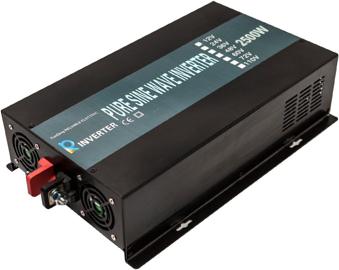WZRELB Strong Driving Capacity 2500W 24VDC to 120VAC Pure Sine Wave Inverter Power Converter (RBP250024B1)