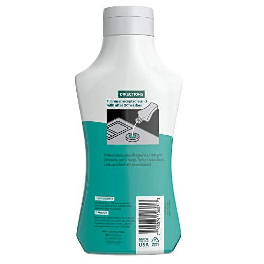 Lemi Shine Natural Dishwasher Liquid Rinse Agent, 8.45 Ounce, 3 Count