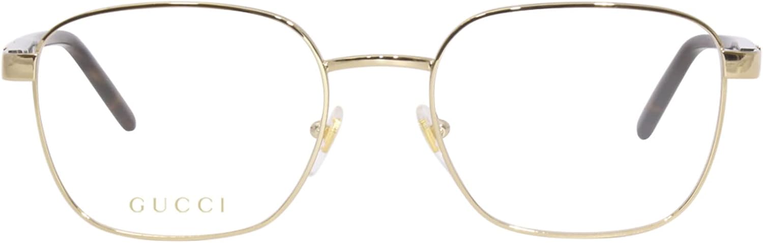 Gucci GG1161O 002 Gold Square Men's Eyeglasses