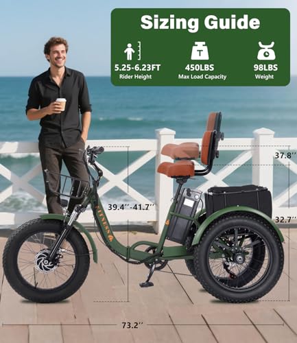 Adult Electric Tricycle Adult Tricycle 3 Wheel Bikes Adults Electric Three Wheel Bike