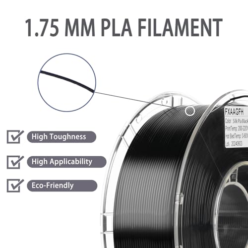 Rainbow 3D PLA Printer Filament 1.75 mm, Matte 3 D PLA Printing Print Filament +/-0.03mm, 1kg/2.2lbs