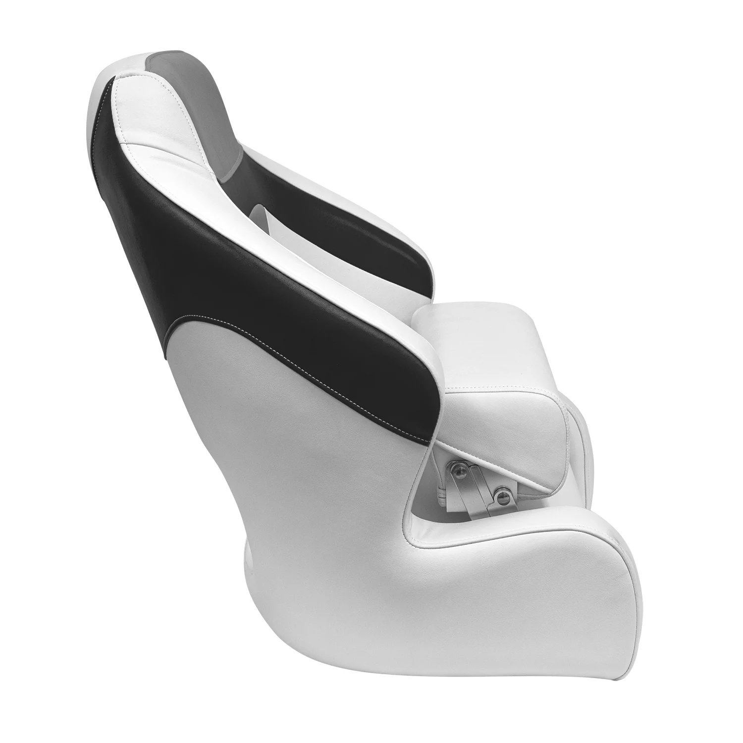 Wise 3338-1782 Baja Extra Large Bucket Seat with Flip-Up Bolster, Brite White / Marble Grey / Black