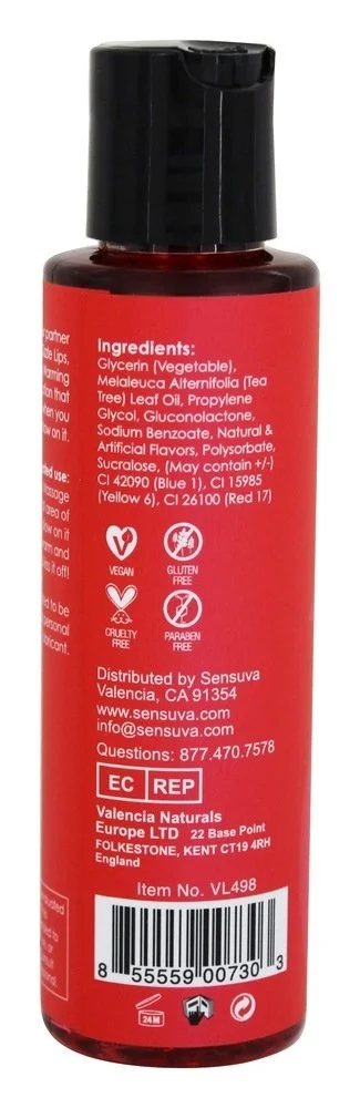 Sensuva Sizzle Lips Warming Edible Gel - Strawberry 125ml / 4.2oz