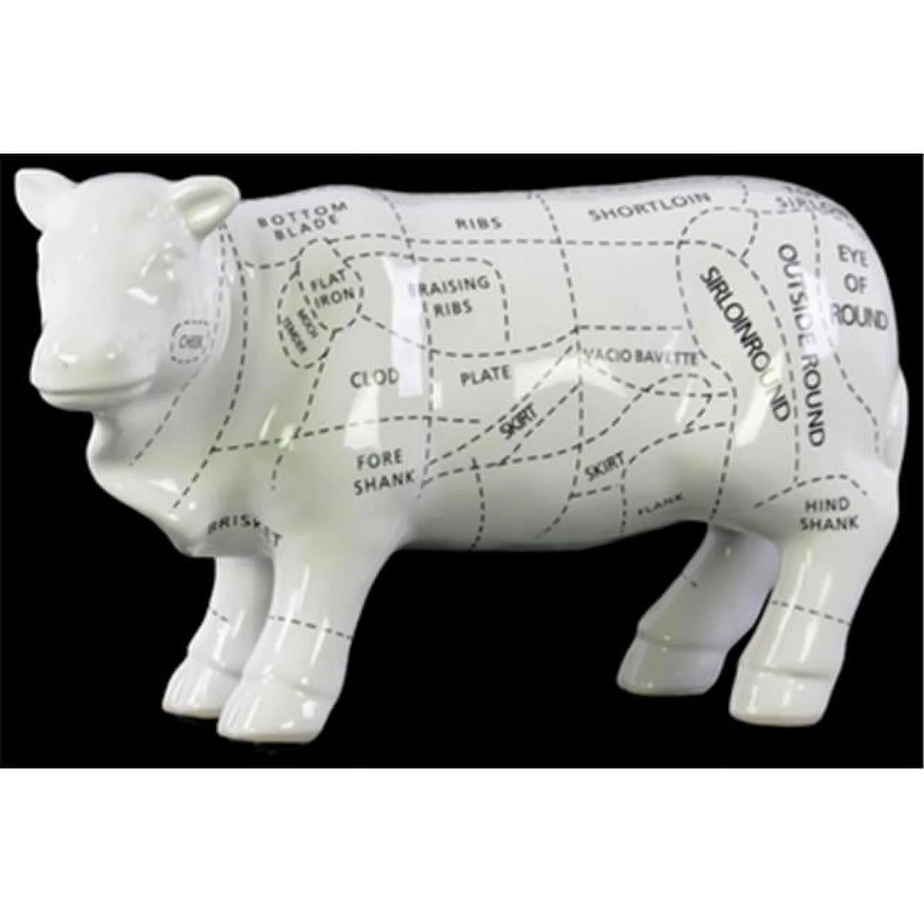 Urban Trends Ceramic Beef Cut Chart Figurine