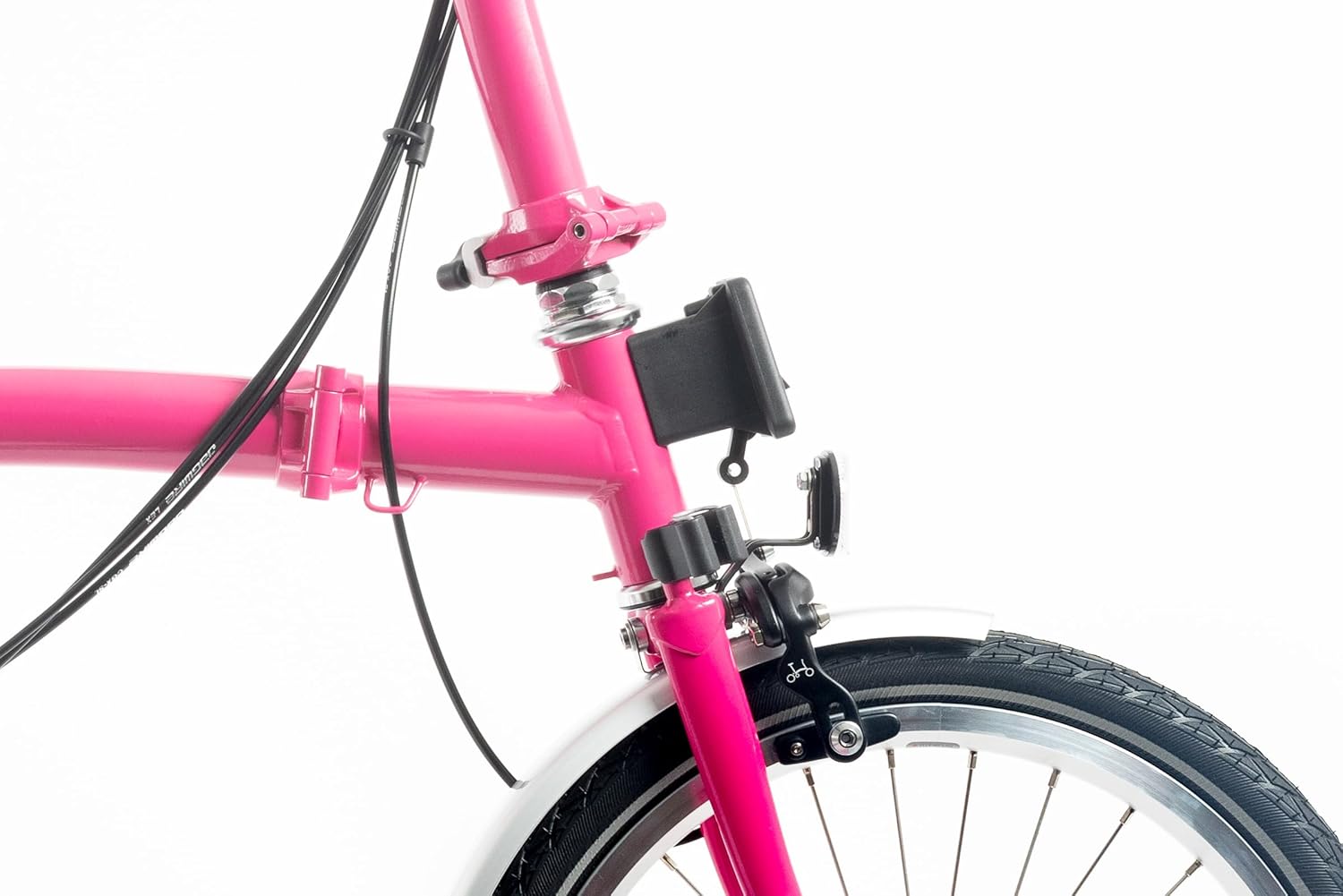 Brompton C Line 6 Speed Folding Bike - Hot Pink