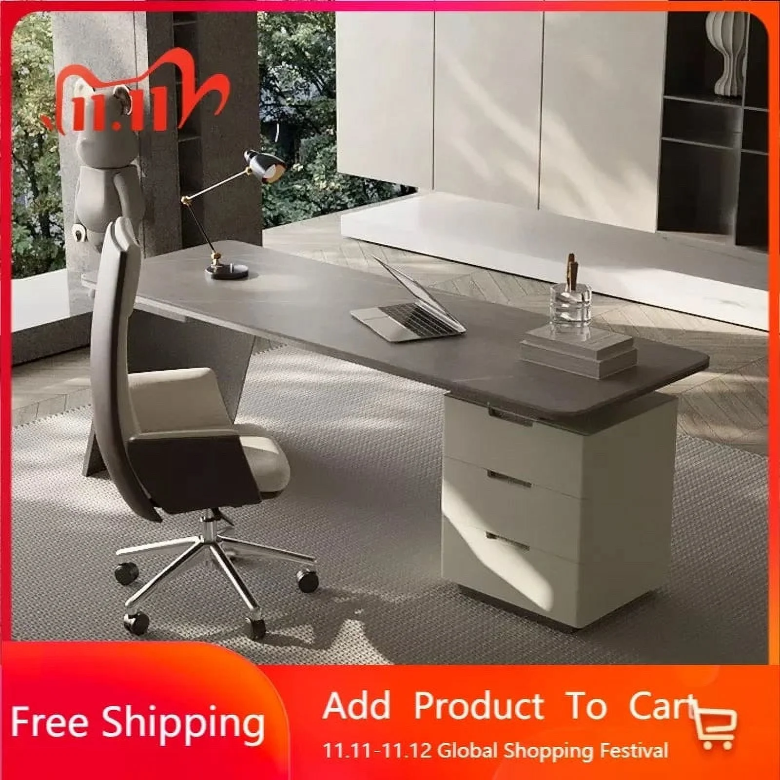 Monitor Luxury Office Desk Workbench Organizer Desktops Executive Office Desk Modern Escritorios De Ordenador Office Furniture