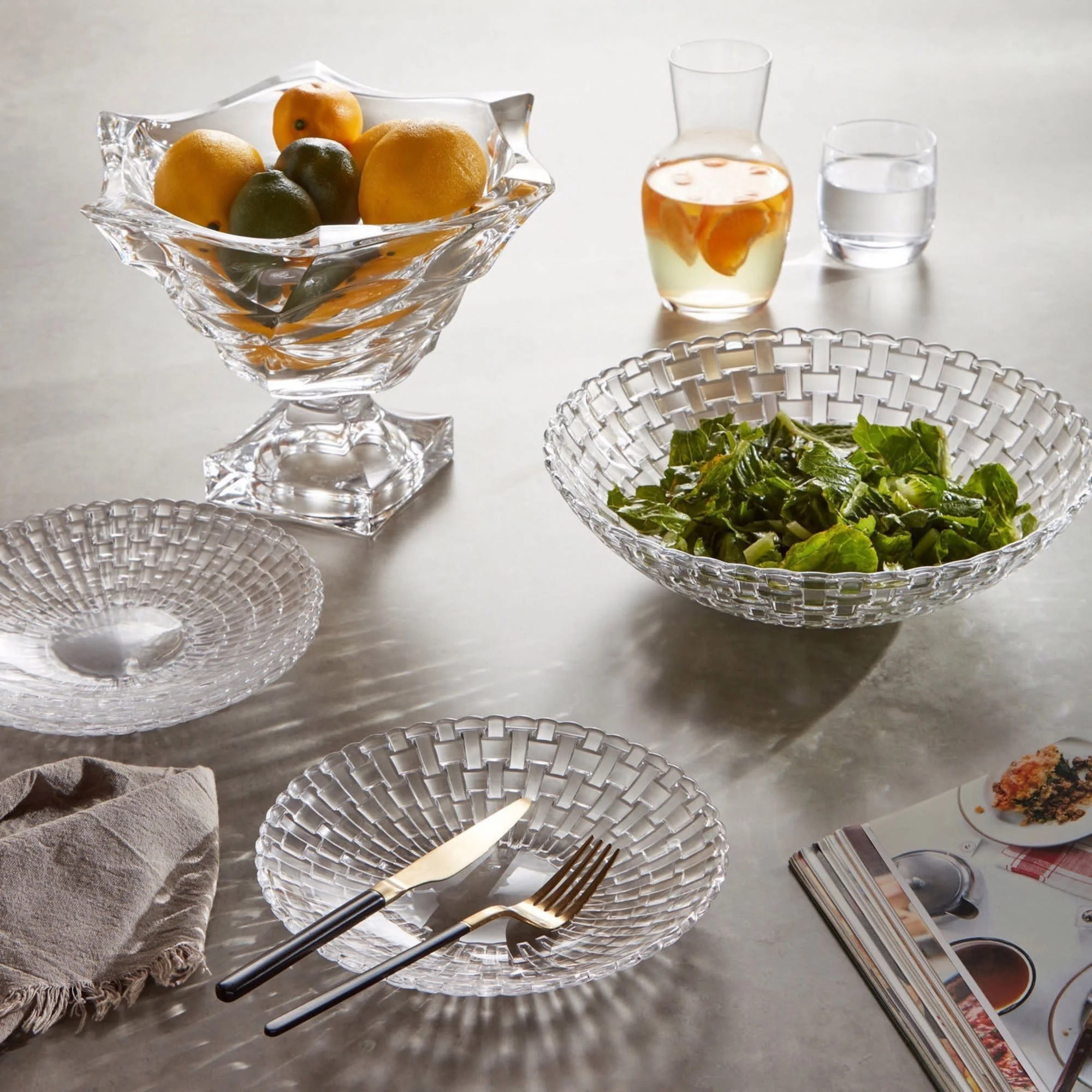 Nachtmann Bossa Nova 5-Piece Serving Set, Clear