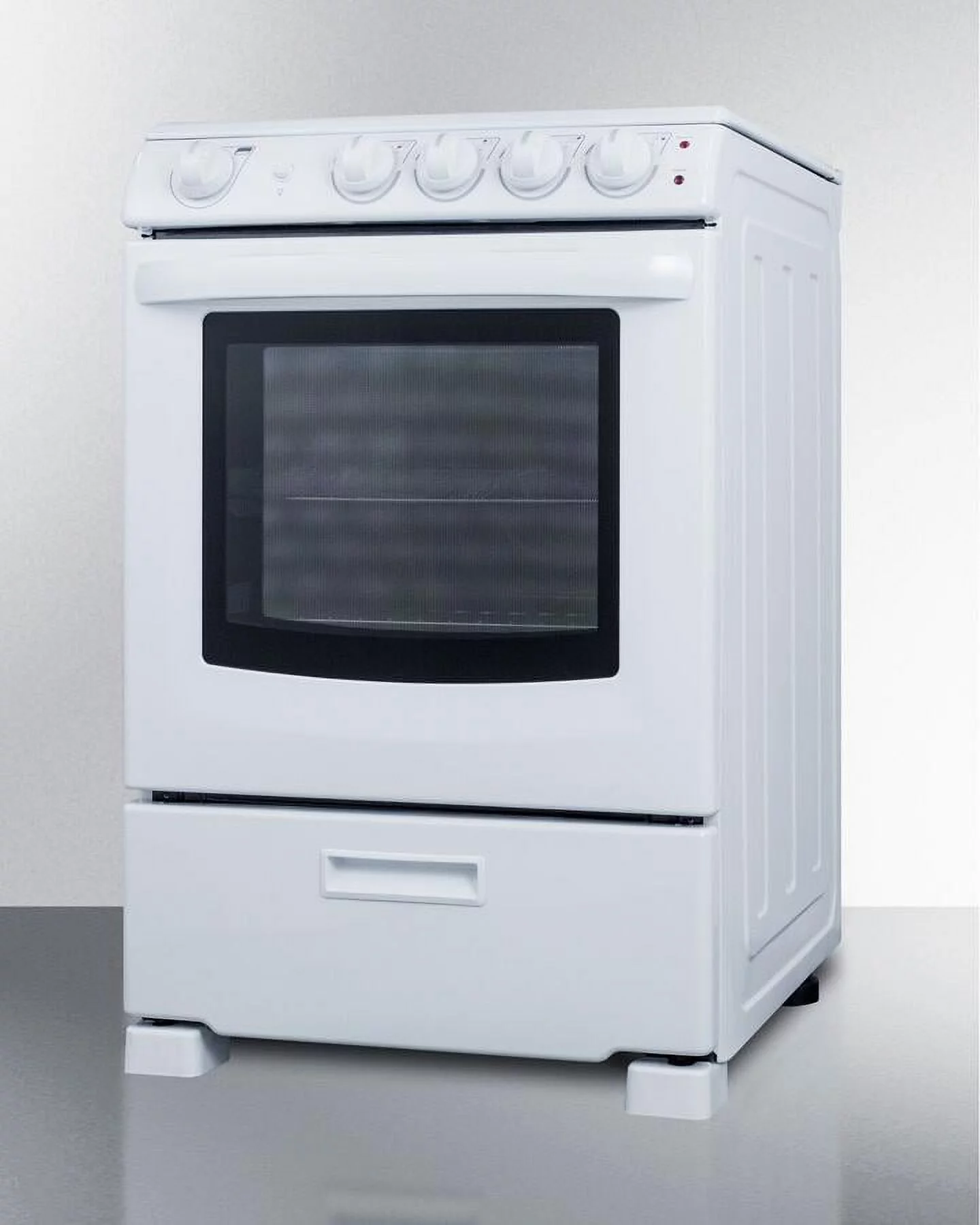 Summit Appliance  24 in. Wide Electric Smooth-Top Range, White