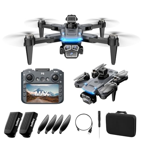 model S166MAX 4.3-Inch HD Screen Remote Control Drone with Dual Cameras | Foldable Portable Quadcopter | 150m Range, 1080P Video, Smart Obstacle Avoidance