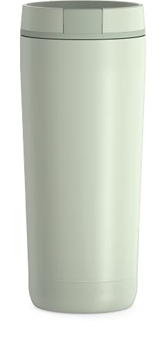 THERMOS ALTA SERIES Stainless Steel Tumbler 18 Ounce, Matte Steel/Espresso Black